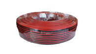 중국 오디오 2 핵심 구리 스피커 케이블 3.5 Mm에 빨간 까만 스피커 철사 회사