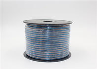 중국 24의 Awg 구리 투명한 스피커 케이블 100m 80m 50m 길이 파란 백색 회사